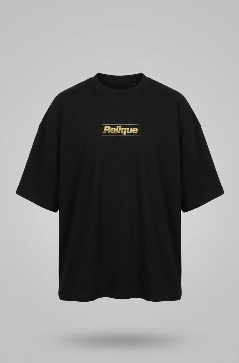 BOX LOGO OVERSIZE BLACK - foto 1